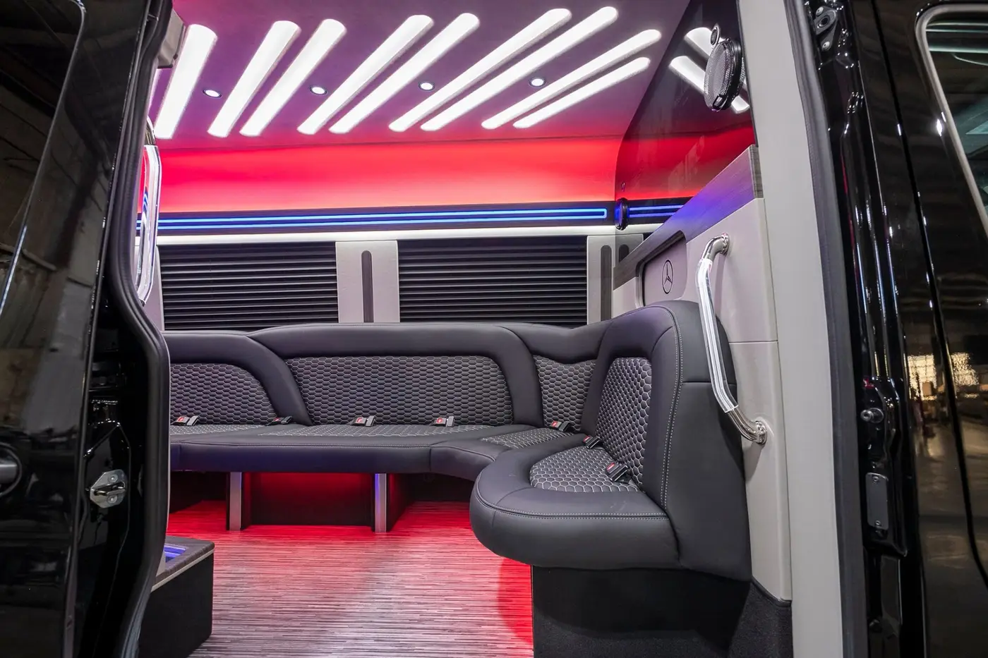 Low step-in entry of a Sprinter Limousine in Atlanta