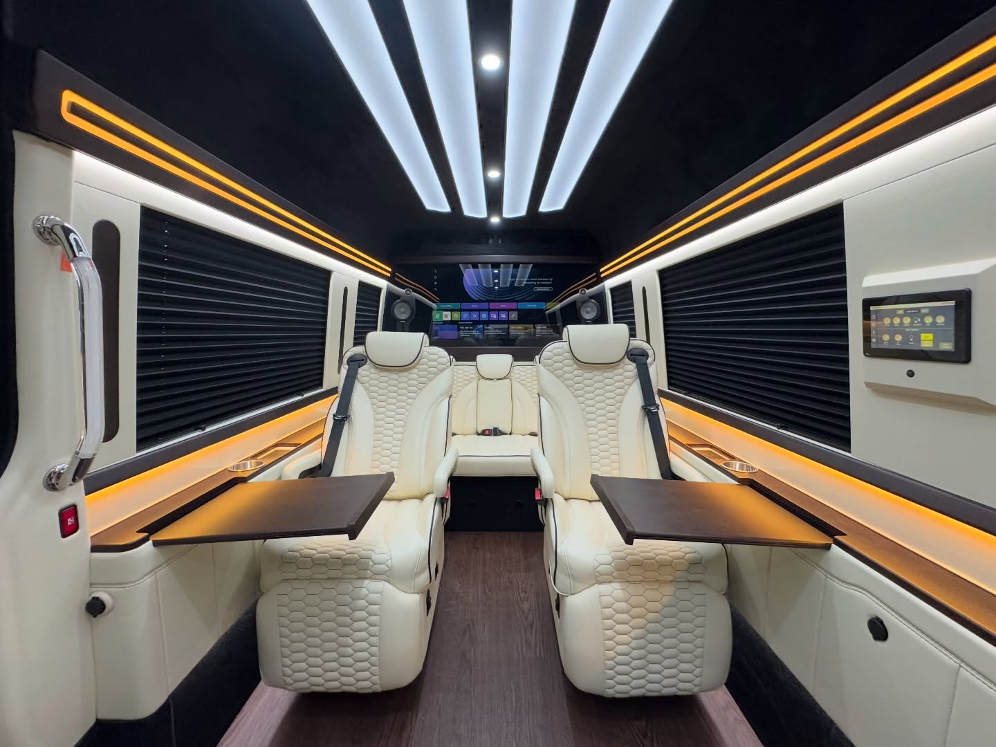 Jet Sprinter with orange accent lighting