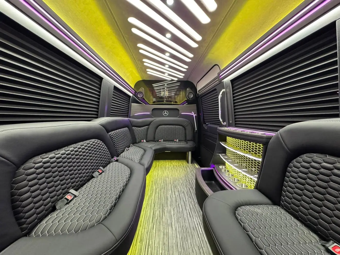 Mercedes-Benz Sprinter Limousine for Buckhead group airport transfers
